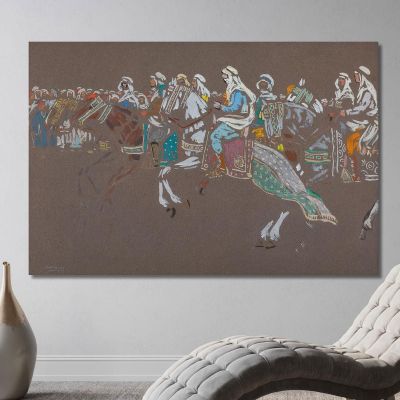 Arab Cavalry Wassily Kandinsky wk14 canvas print 