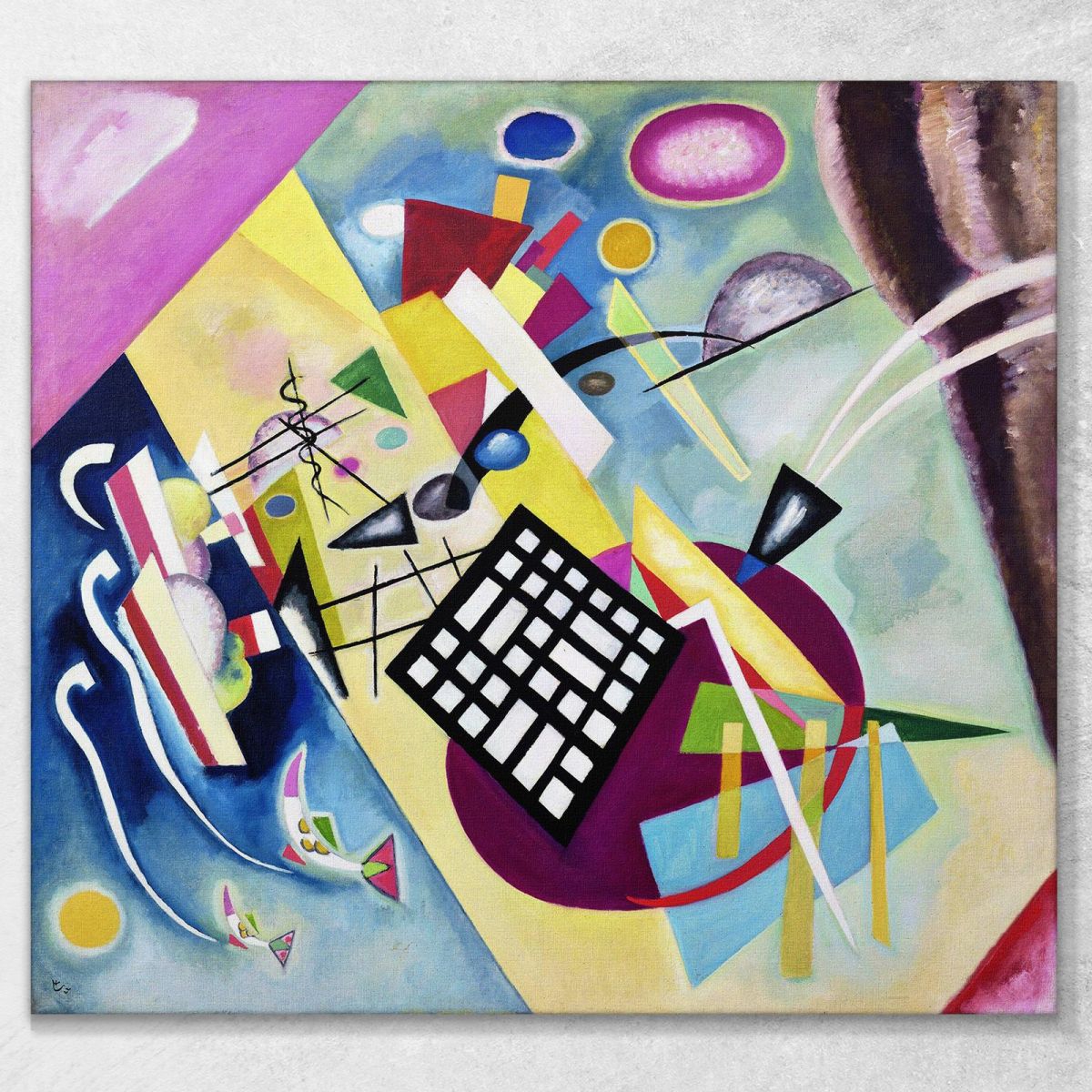 Black Grid Wassily Kandinsky wk20 canvas print 