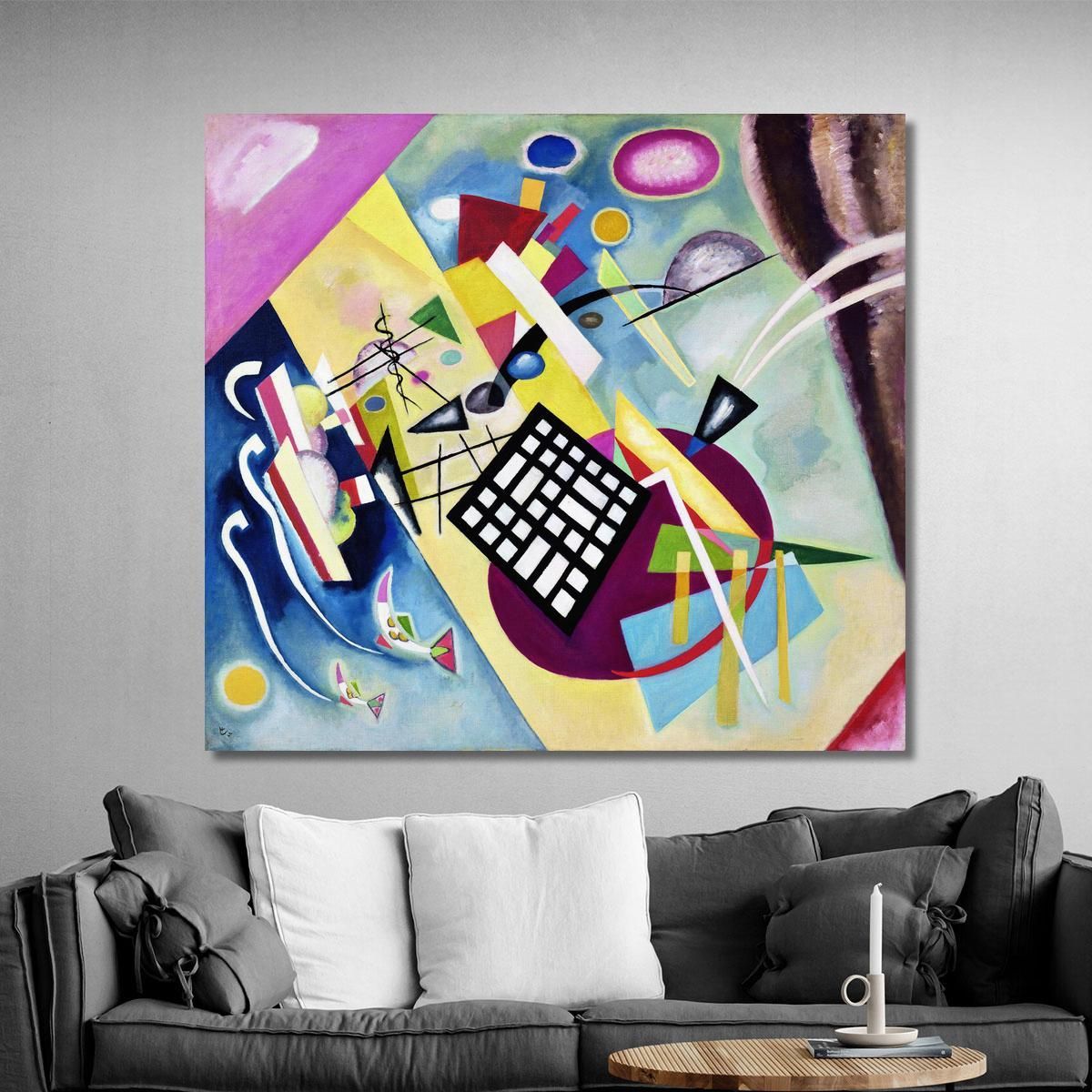 Black Grid Wassily Kandinsky wk20 canvas print 