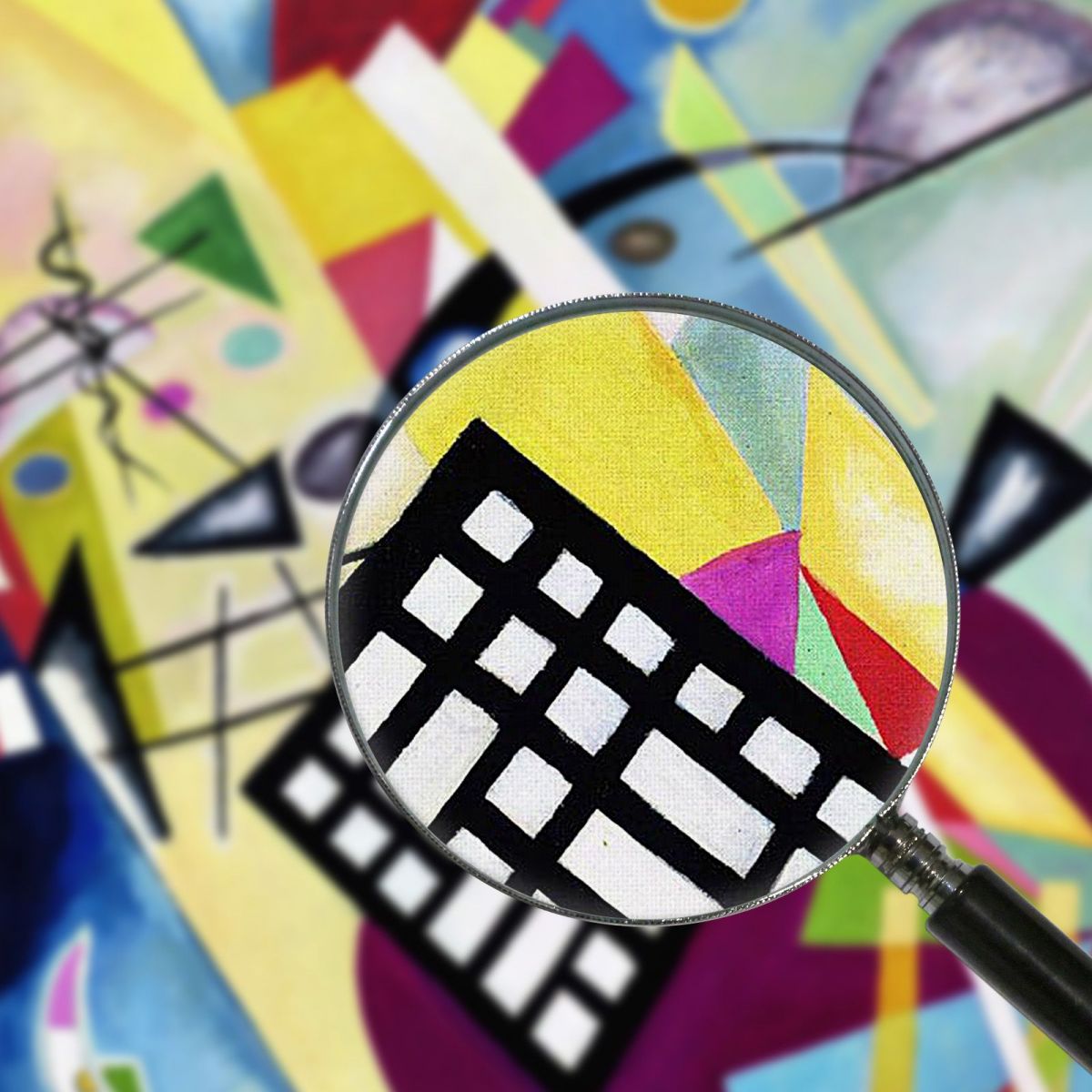 Black Grid Wassily Kandinsky wk20 canvas print