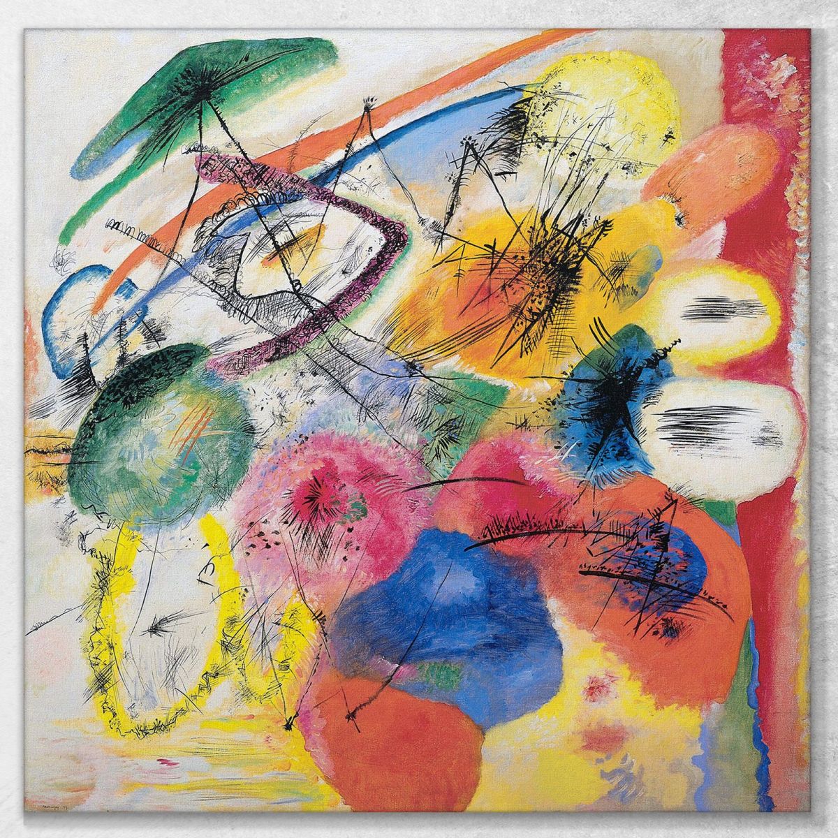 Black Strokes I Wassily Kandinsky wk22 canvas print 