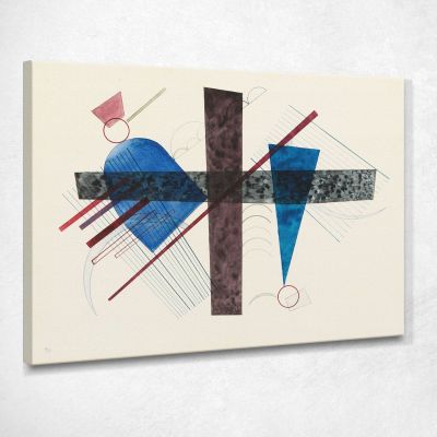 Blue In Round And Pointed Wassily Kandinsky wk23 canvas print 