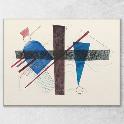 Blue In Round And Pointed Wassily Kandinsky wk23 canvas print 