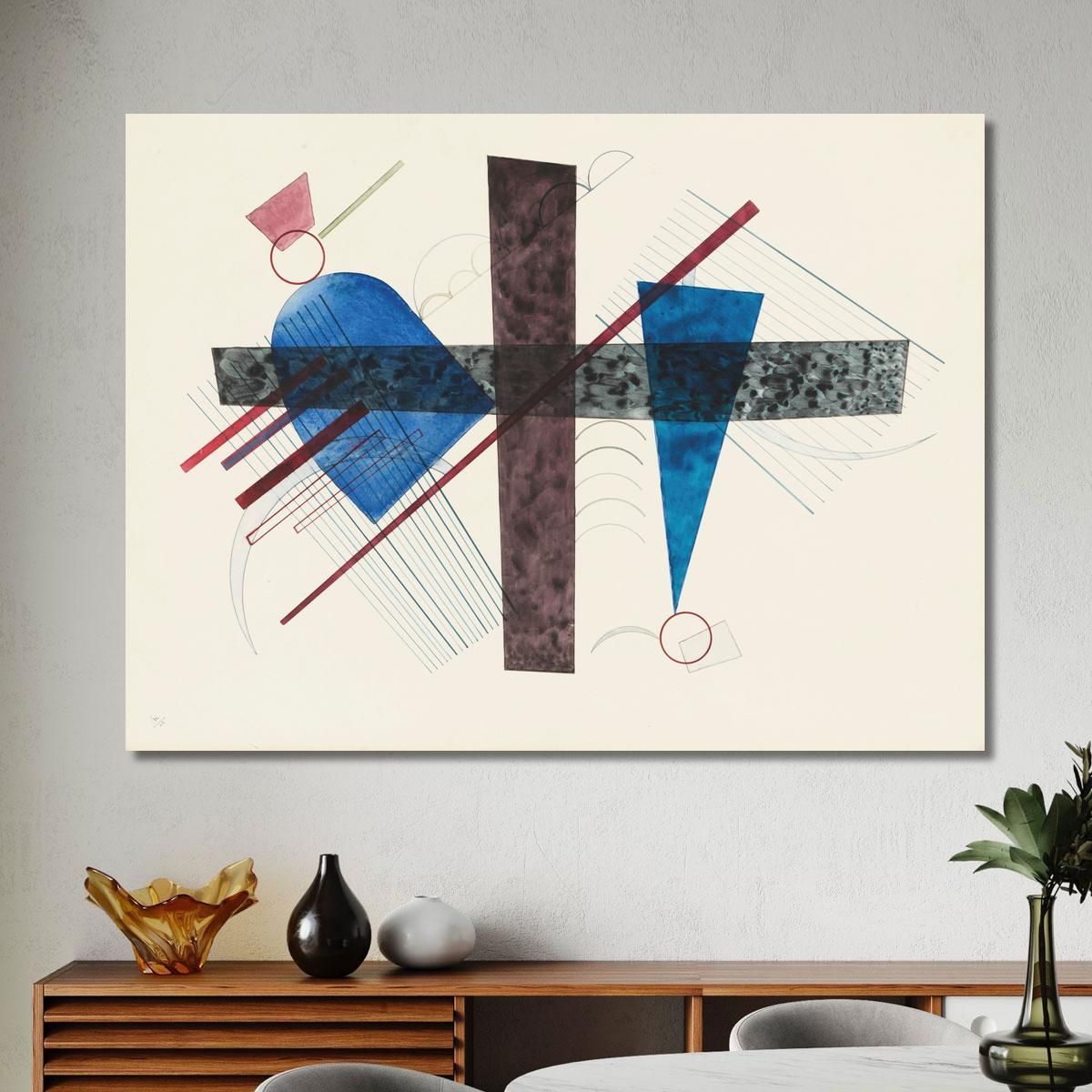 Blue In Round And Pointed Wassily Kandinsky wk23 canvas print 