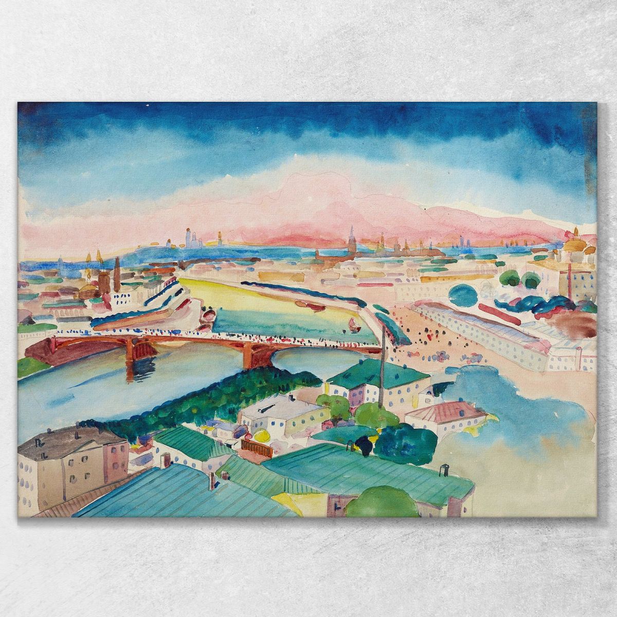 View Of Moscow Wassily Kandinsky wk25 canvas print 