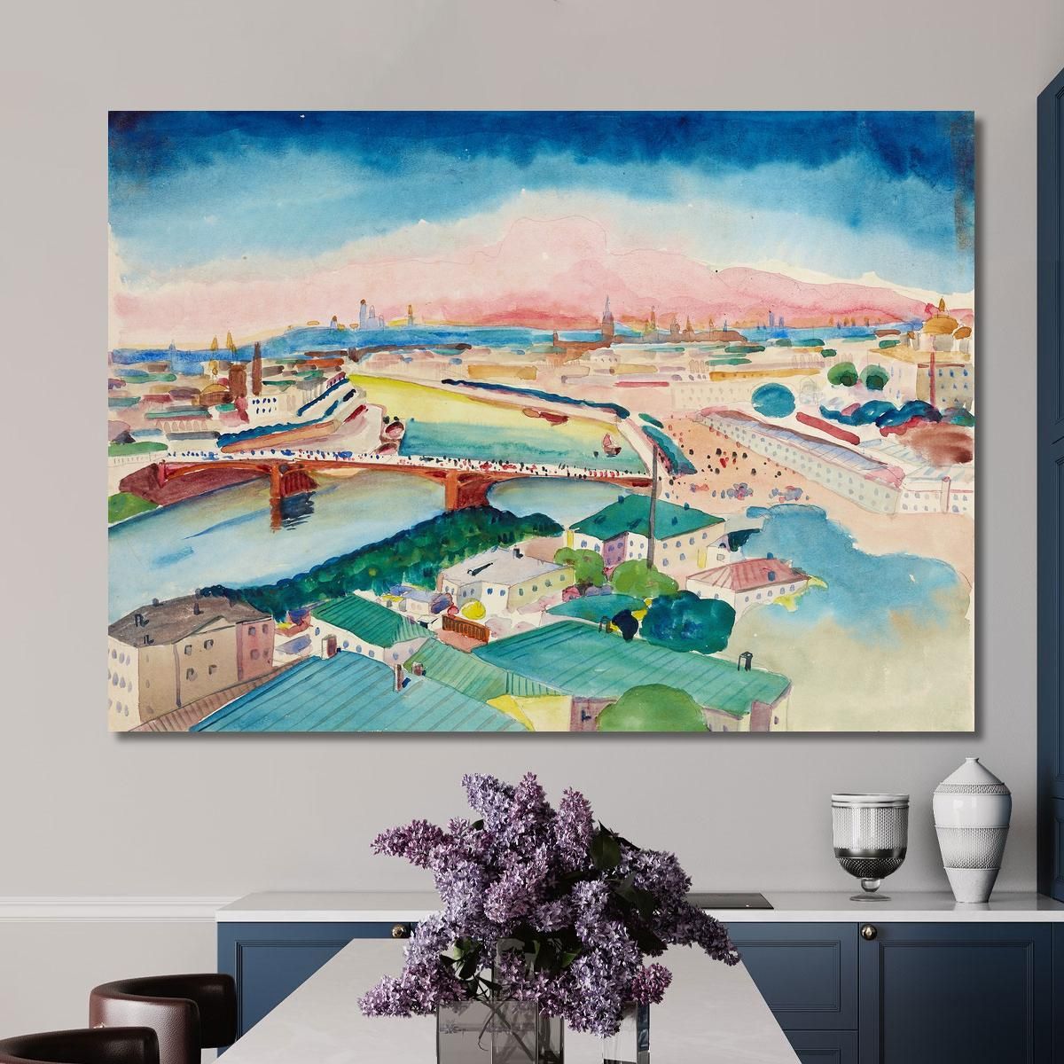 View Of Moscow Wassily Kandinsky wk25 canvas print 