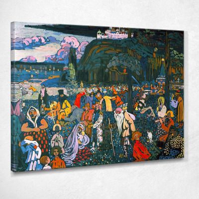 Colorful Life 1907 Wassily Kandinsky wk33 canvas print 