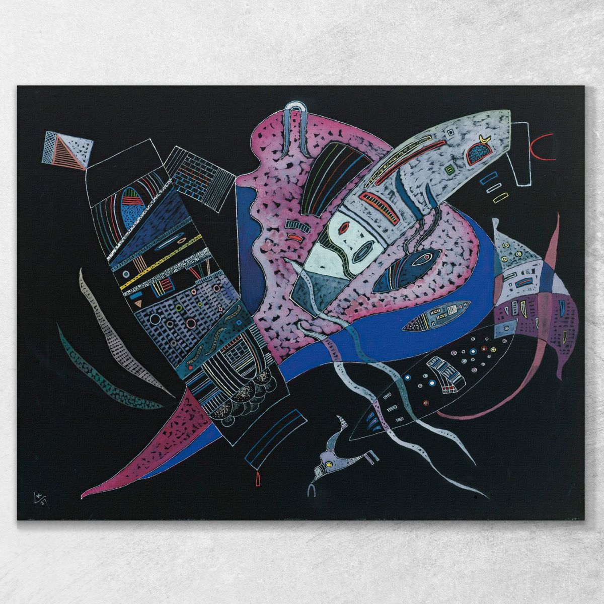 Concentrate Wassily Kandinsky wk39 canvas print 