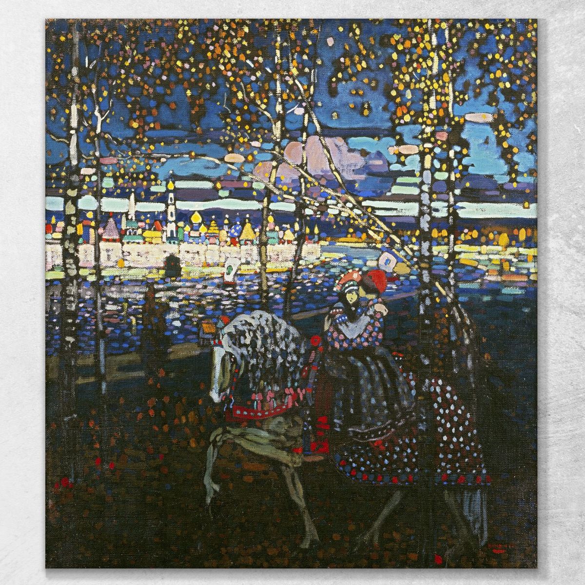 Couple Riding 1906 Wassily Kandinsky wk40 canvas print 