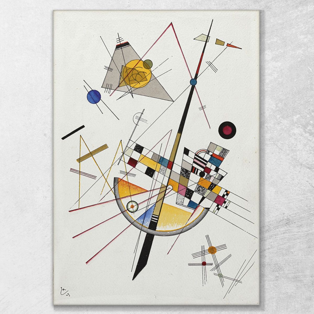 Delicate Tension Wassily Kandinsky wk43 canvas print 