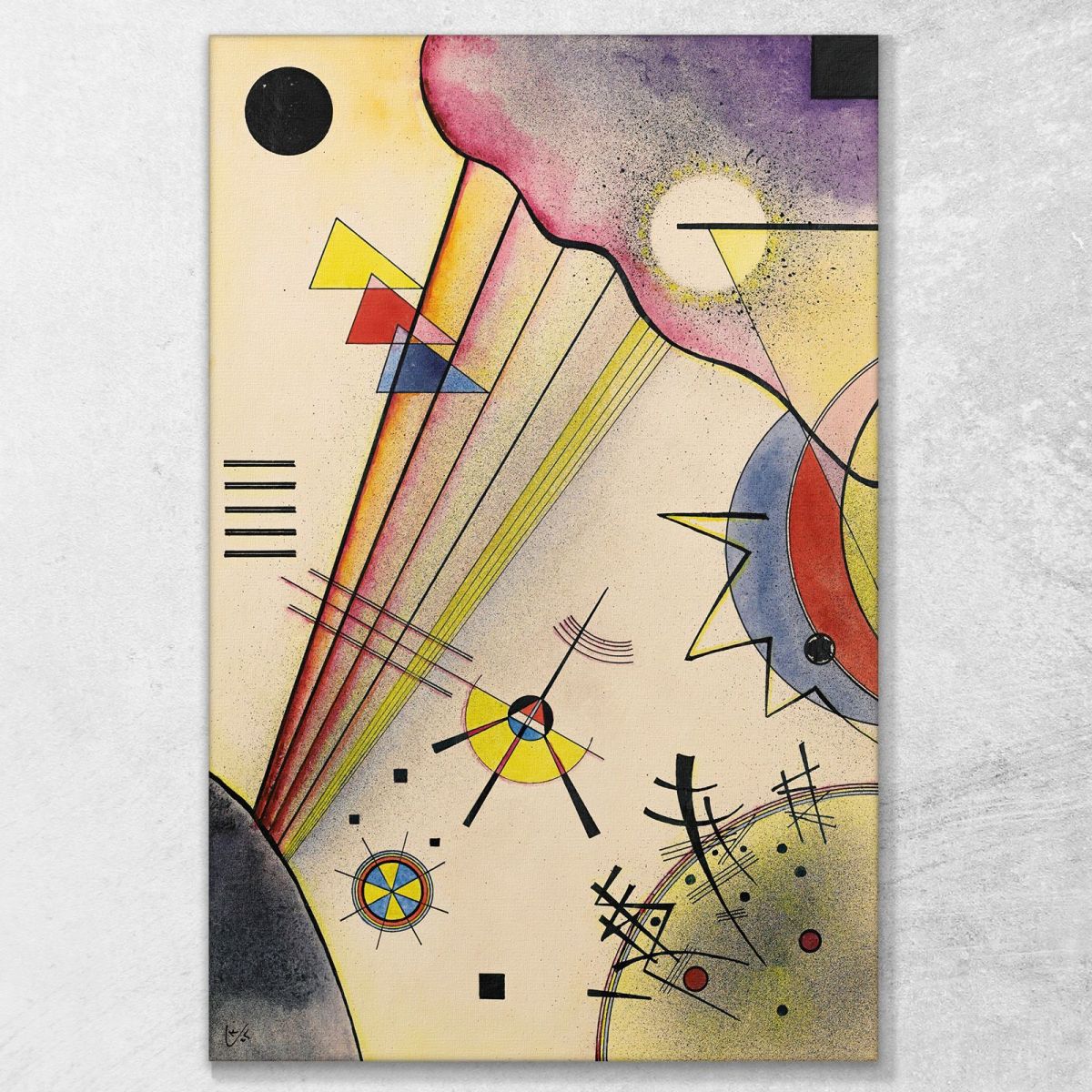 Clear Connection Clear Connection Wassily Kandinsky wk47 canvas print 