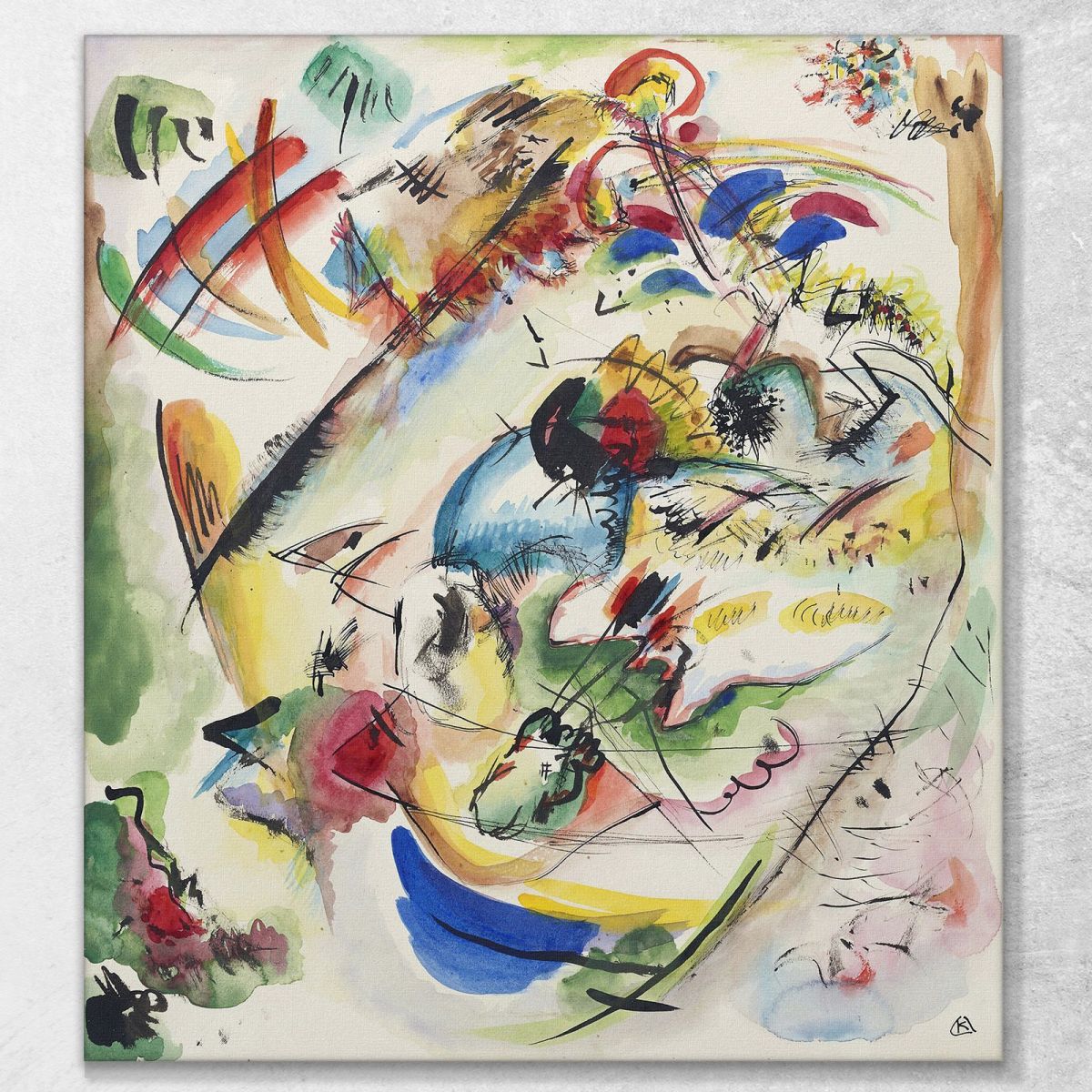 Draft For Dreamy Improvisation Wassily Kandinsky wk51 canvas print 