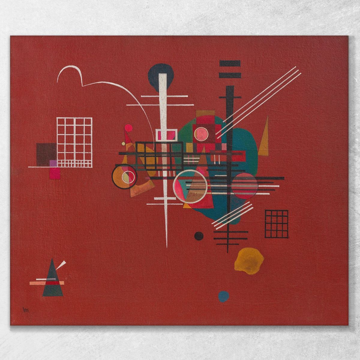 Dull Red Wassily Kandinsky wk54 canvas print 