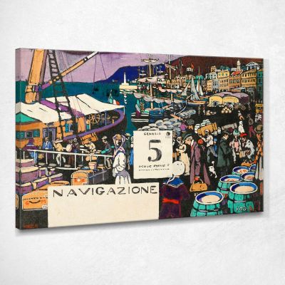 Study For A Ship Poster Wassily Kandinsky wk58 canvas print 