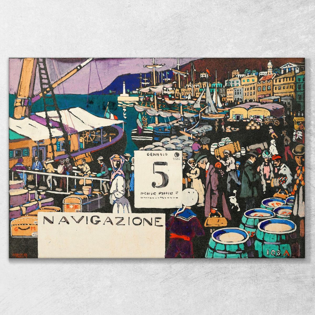 Study For A Ship Poster Wassily Kandinsky wk58 canvas print 