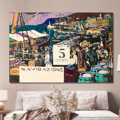 Study For A Ship Poster Wassily Kandinsky wk58 canvas print 