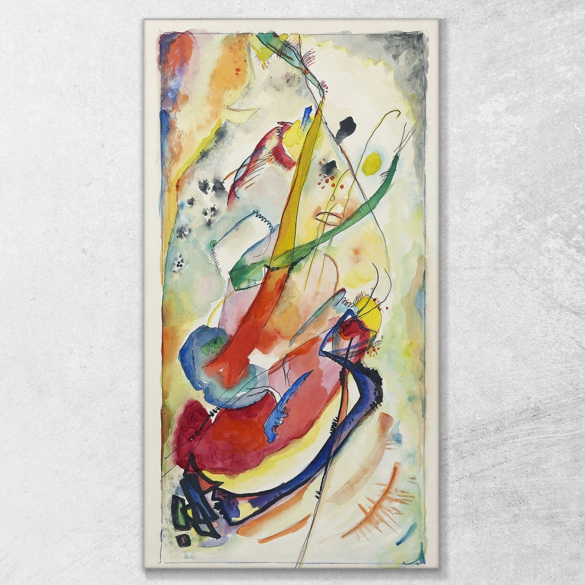 Design For A Mural For Edwin R. Campbell No. 1 Wassily Kandinsky wk59 canvas print 