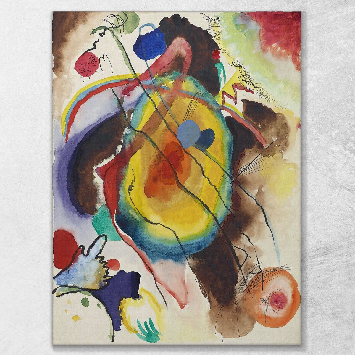 Design For A Mural For Edwin R. Campbell Wassily Kandinsky wk60 canvas print 
