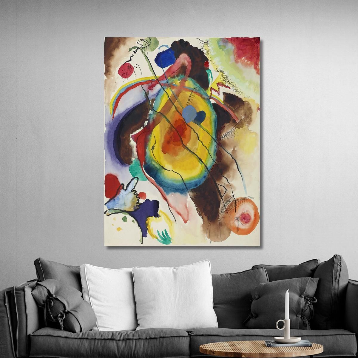 Design For A Mural For Edwin R. Campbell Wassily Kandinsky wk60 canvas print 