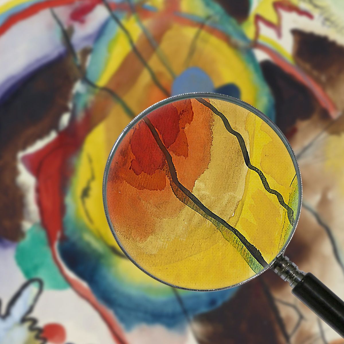 Design For A Mural For Edwin R. Campbell Wassily Kandinsky wk60 canvas print