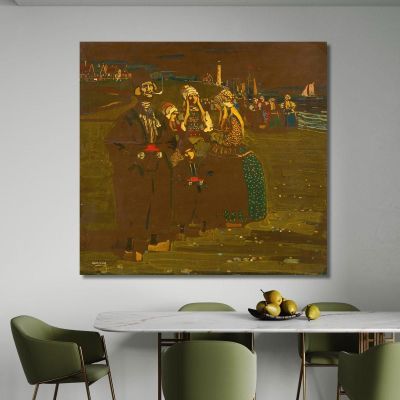 Remembering Holland In Anticipation Of Returning Ships Wassily Kandinsky wk61 canvas print 