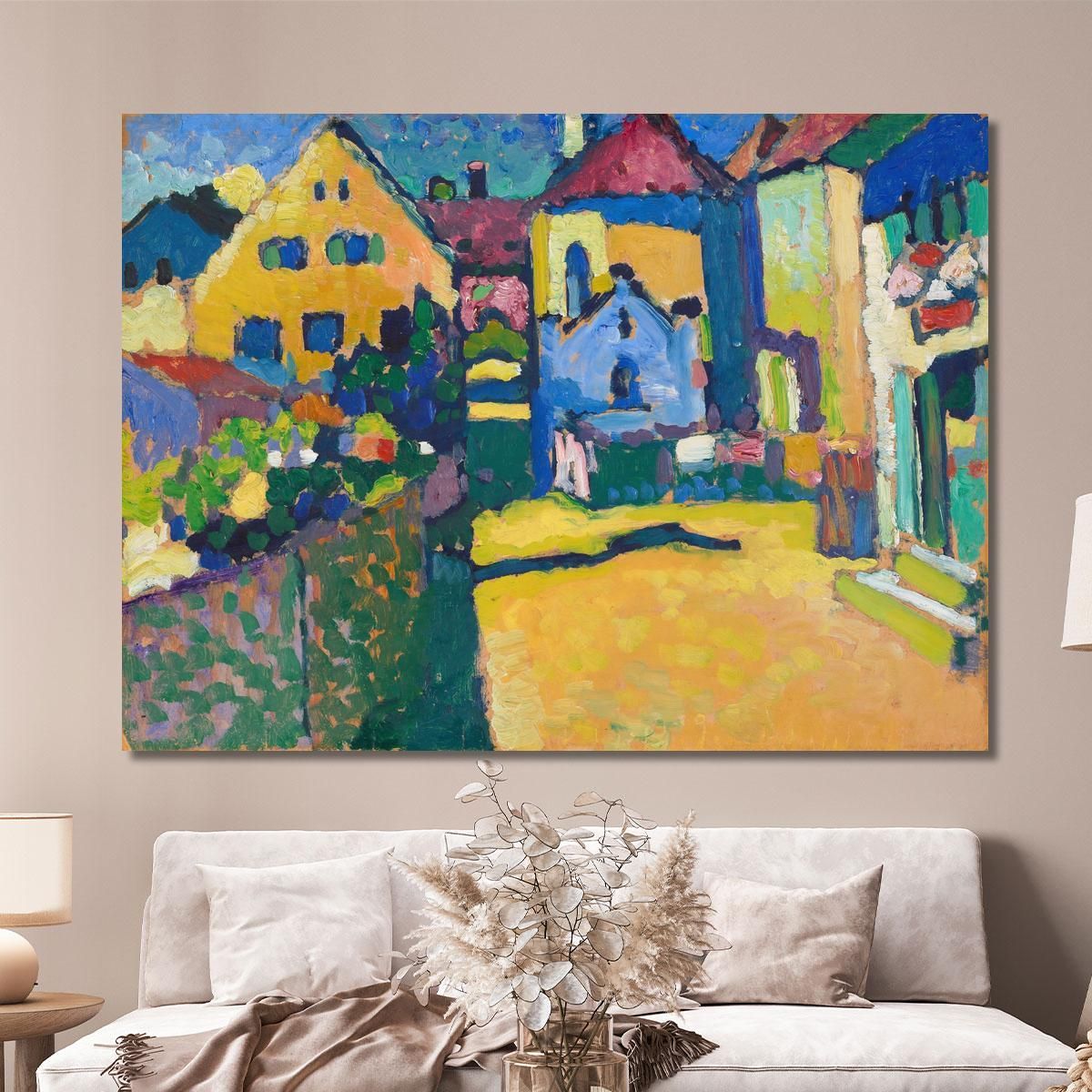 Green Lane In Murnau Wassily Kandinsky wk70 canvas print 