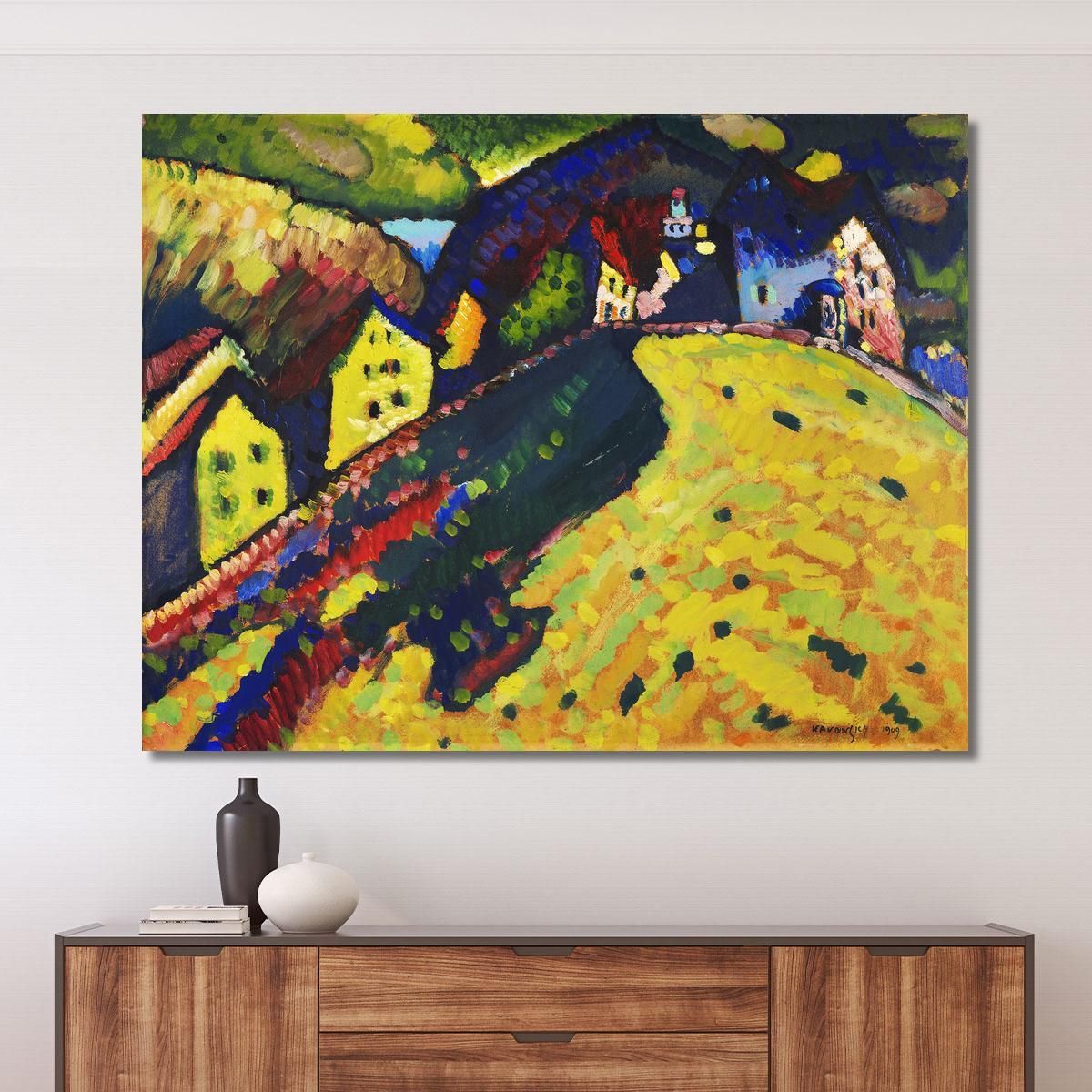 Houses At Murnau 1909 Wassily Kandinsky wk75 canvas print 