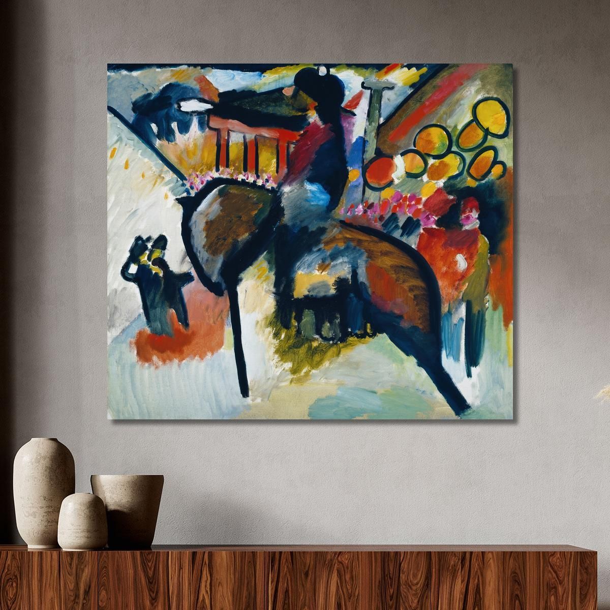 Impression Iv Gendarme Wassily Kandinsky wk80 canvas print 