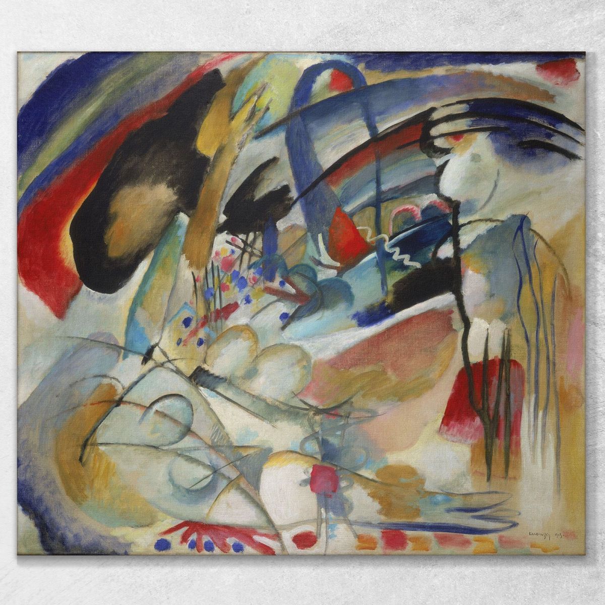 Improvisation 33 Orient 1 1913 Wassily Kandinsky wk89 canvas print 