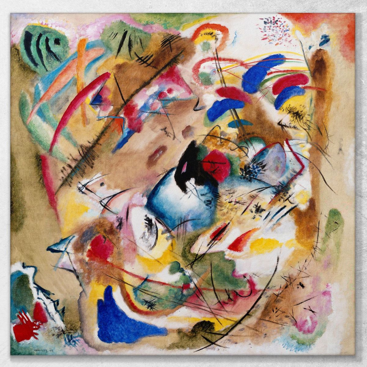 Improvisation. Dreamy 1913 Wassily Kandinsky wk96 canvas print 