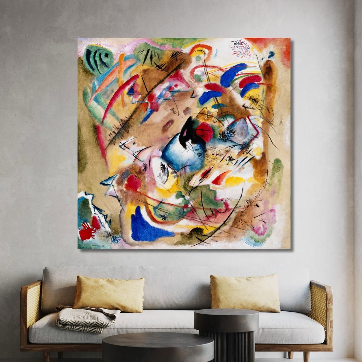 Improvisation. Dreamy 1913 Wassily Kandinsky wk96 canvas print 