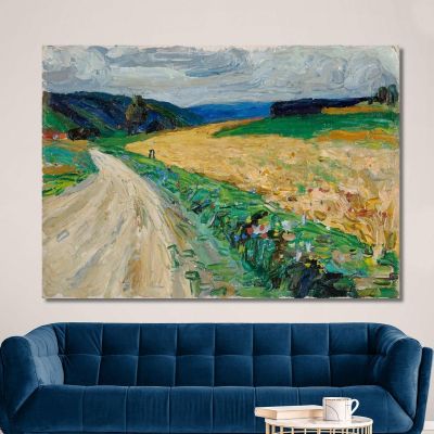 Kallmünz Nature Study On The Yellow Stagecoach Wassily Kandinsky wk104 canvas print 