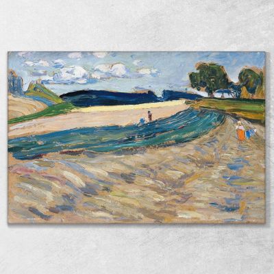 Landscape With A Yellow Field Wassily Kandinsky wk145 canvas print 