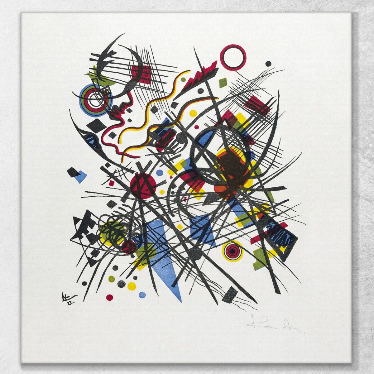 Lithography For The Fourth Bauhaus Portfolio Wassily Kandinsky wk152 canvas print 