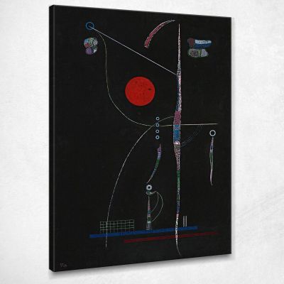 Red Accent Wassily Kandinsky wk156 canvas print 