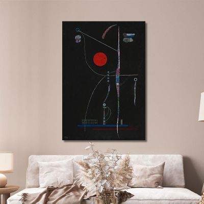 Red Accent Wassily Kandinsky wk156 canvas print 