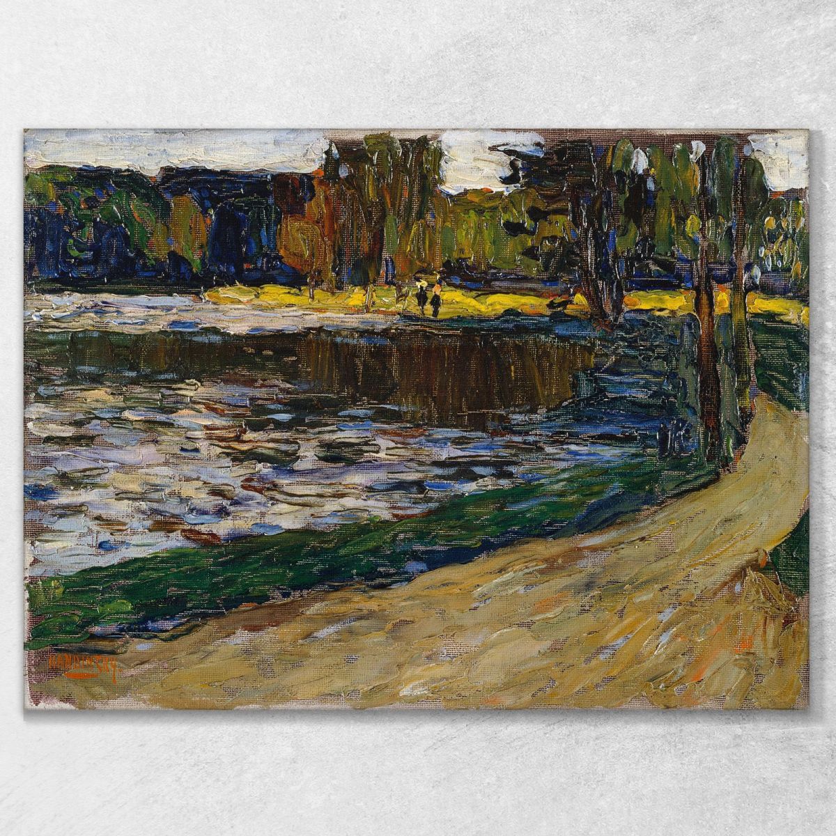 Munich English Garden Wassily Kandinsky wk160 canvas print 