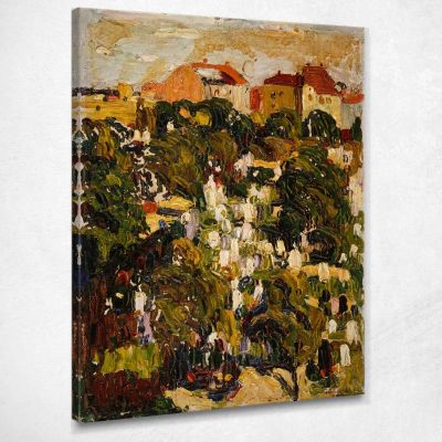 Munich The Northern Cemetary 1903 Wassily Kandinsky wk162 canvas print 