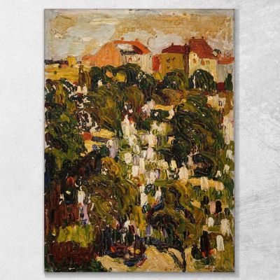 Munich The Northern Cemetary 1903 Wassily Kandinsky wk162 canvas print 