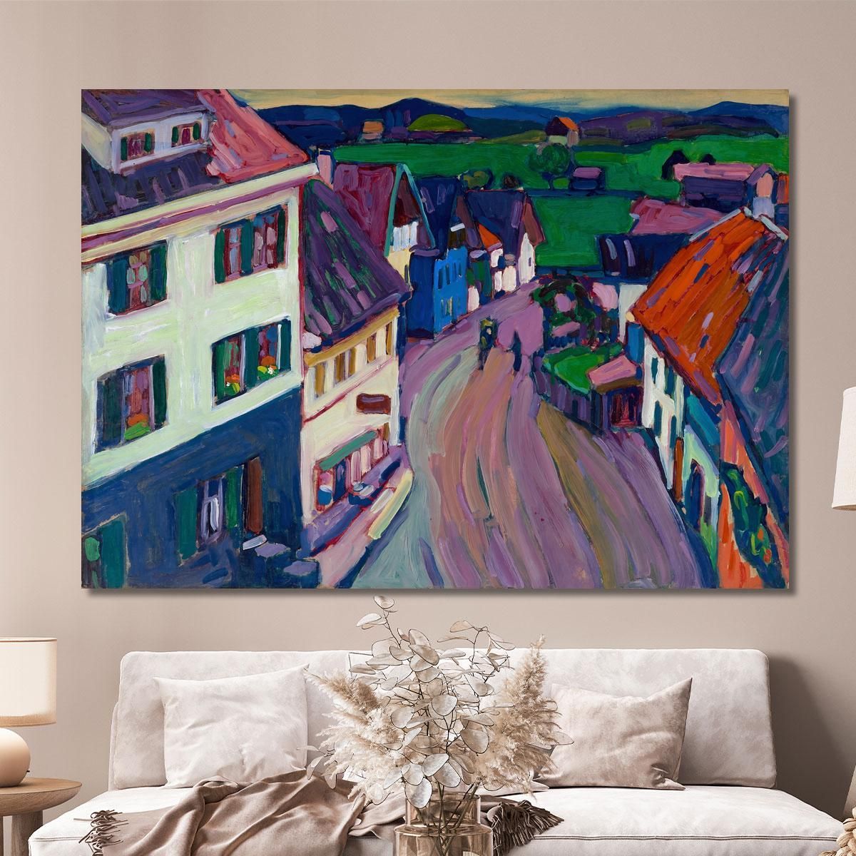 Murnau View From The Window Of The Griesbräu Wassily Kandinsky wk167 canvas print 