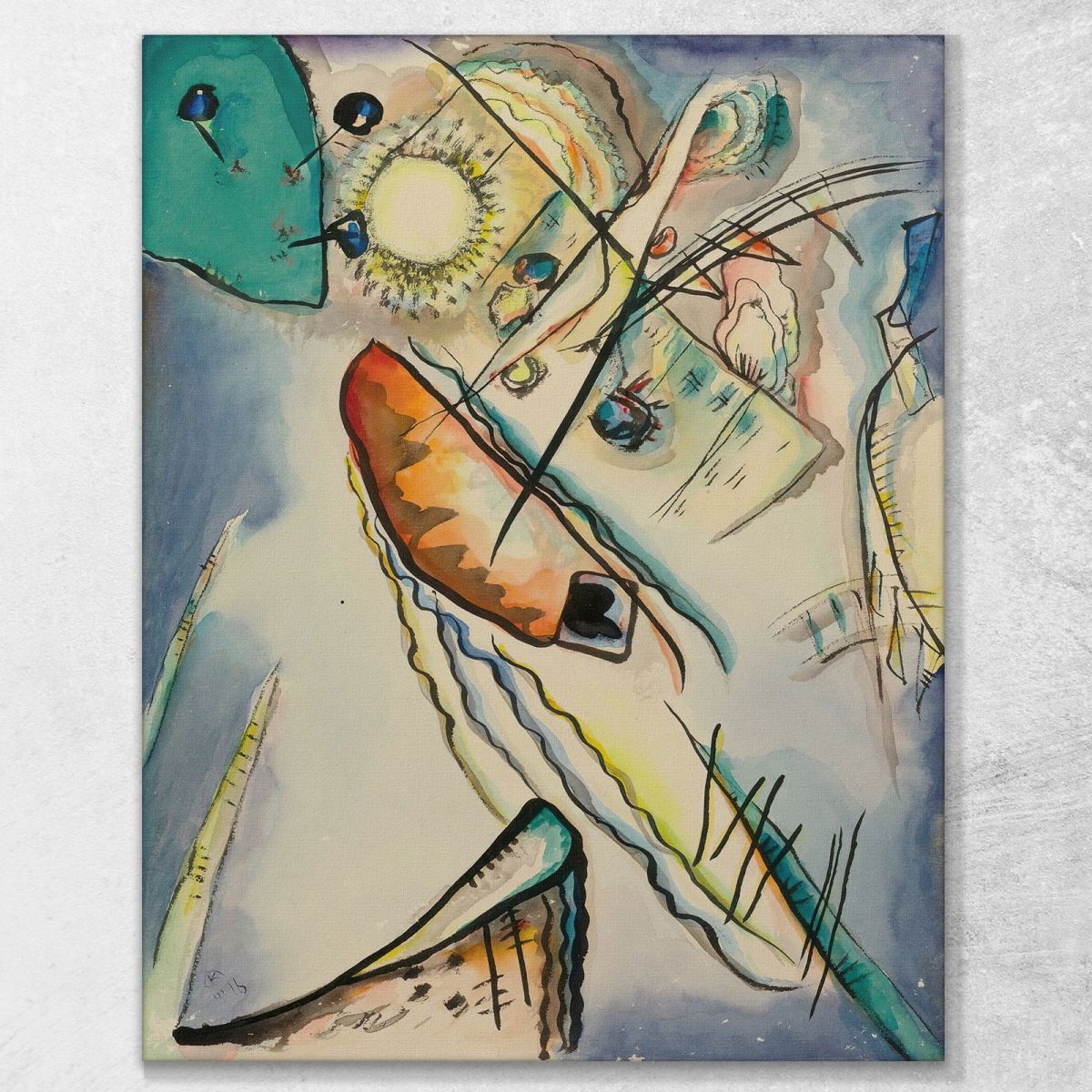 Untitled Untitled 3 Wassily Kandinsky wk172 canvas print 