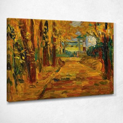 Park Of St. Cloud Autumn I Wassily Kandinsky wk186 canvas print 