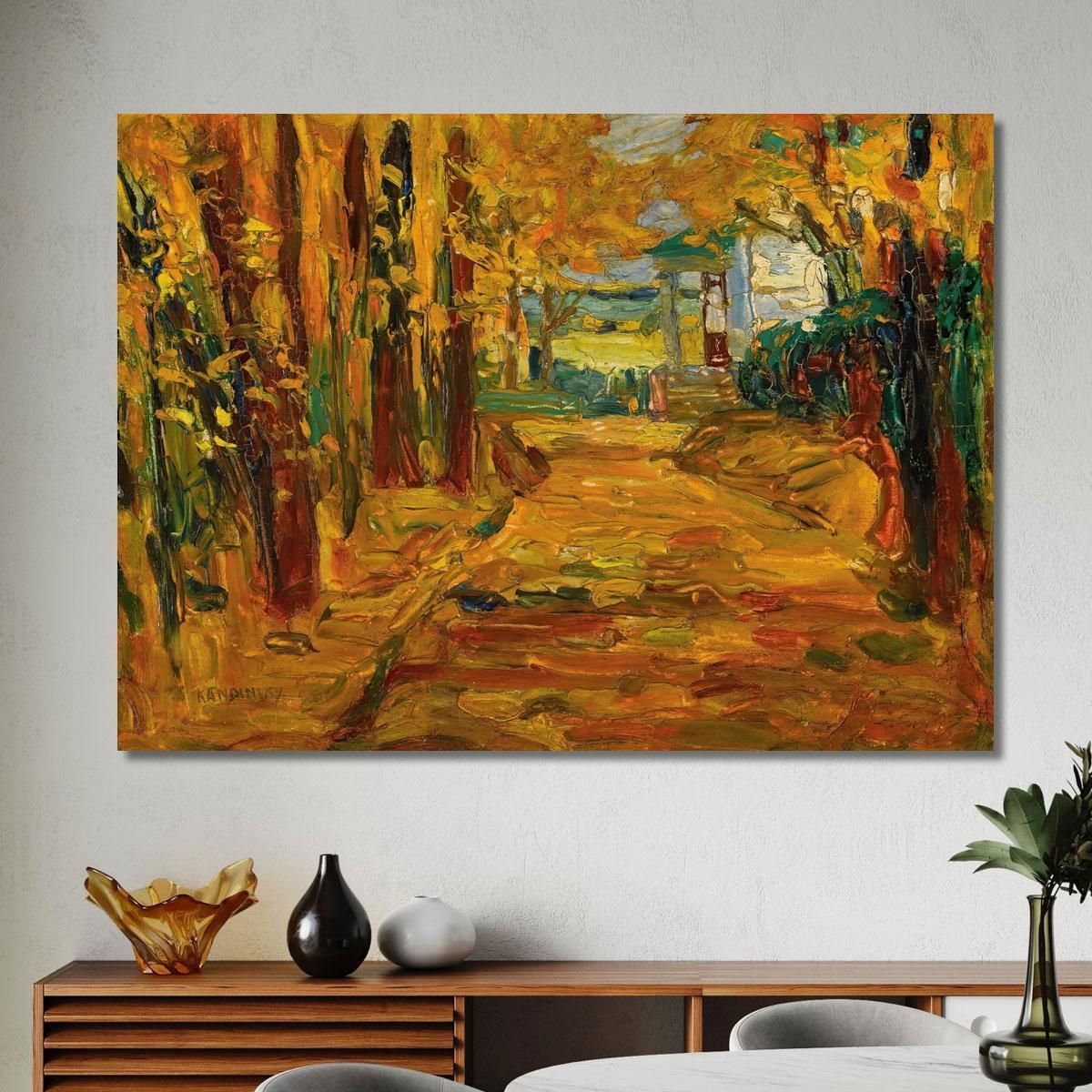 Park Of St. Cloud Autumn I Wassily Kandinsky wk186 canvas print 