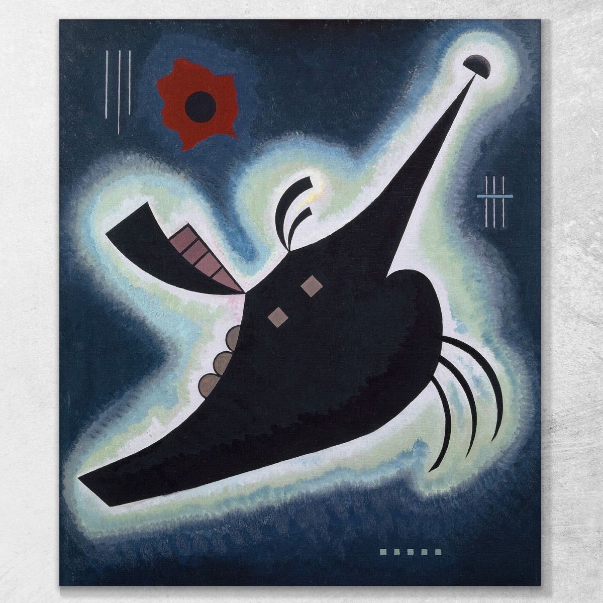 Pointy Black Wassily Kandinsky wk191 canvas print 