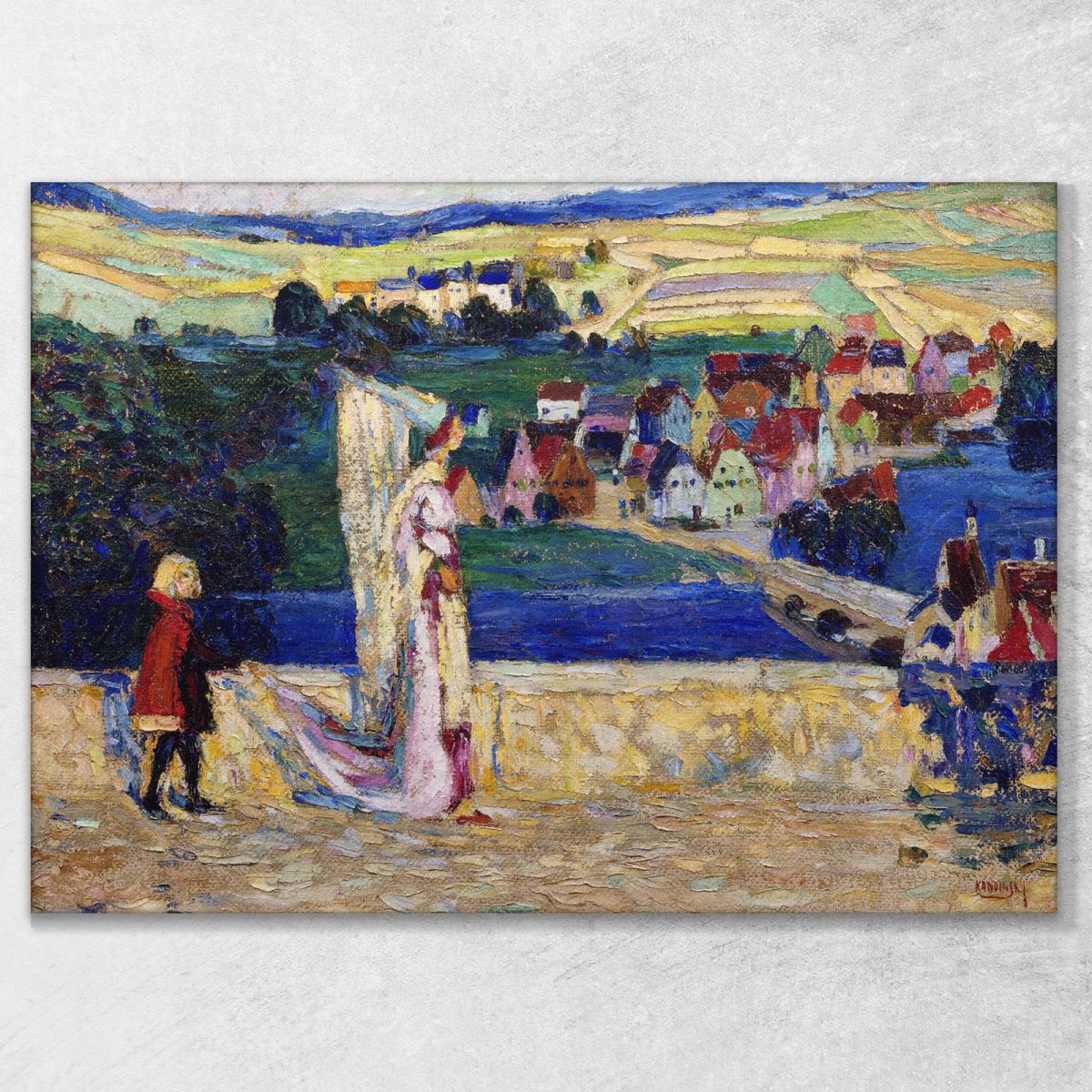 Promenade Sketch Wassily Kandinsky wk193 canvas print 