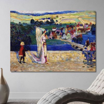 Promenade Sketch Wassily Kandinsky wk193 canvas print 