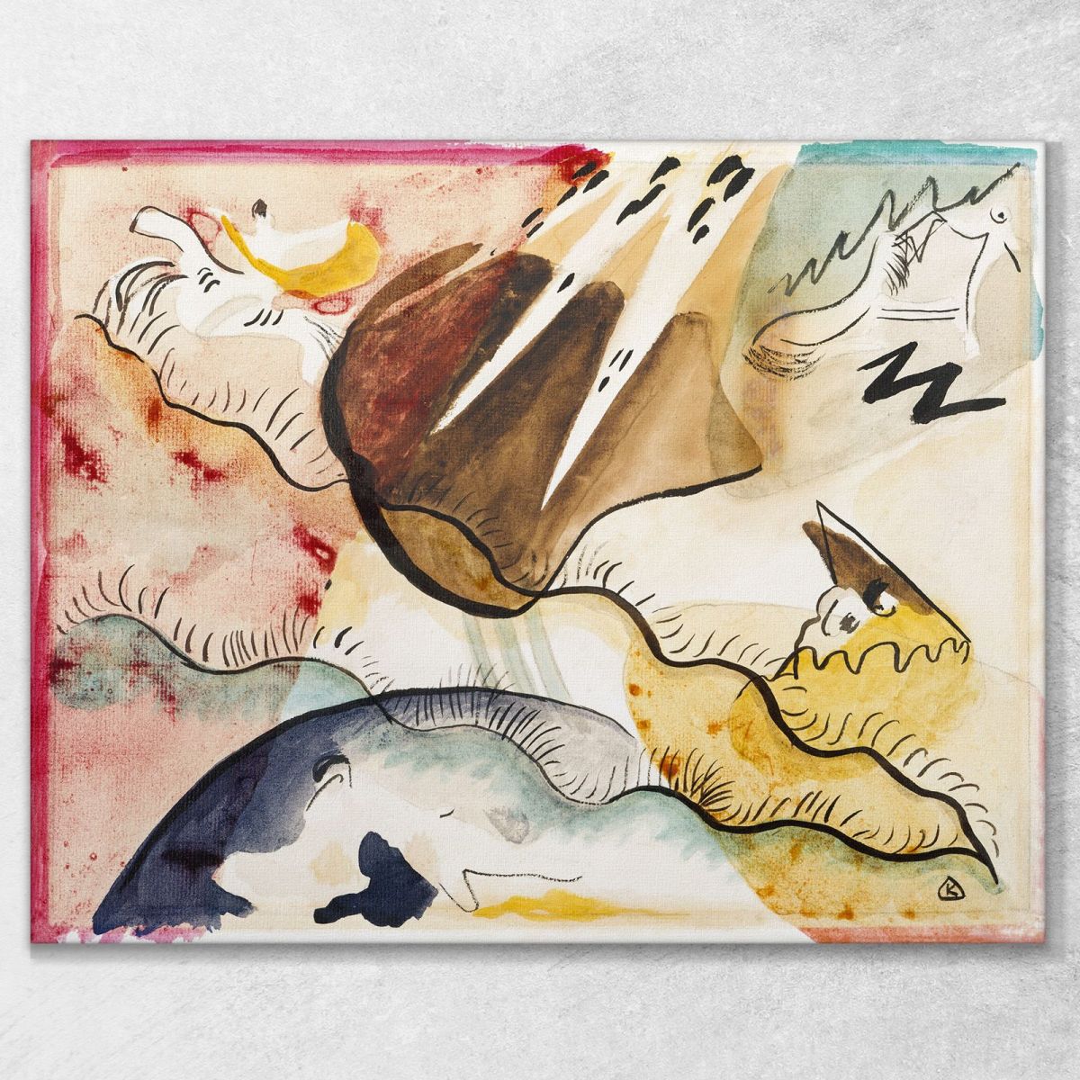 Rain Landscape Wassily Kandinsky wk196 canvas print 
