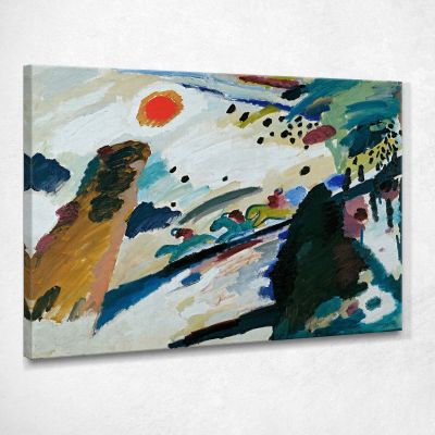 Romantic Landscape Wassily Kandinsky wk200 canvas print 