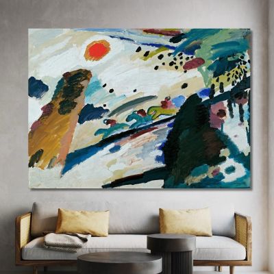 Romantic Landscape Wassily Kandinsky wk200 canvas print 