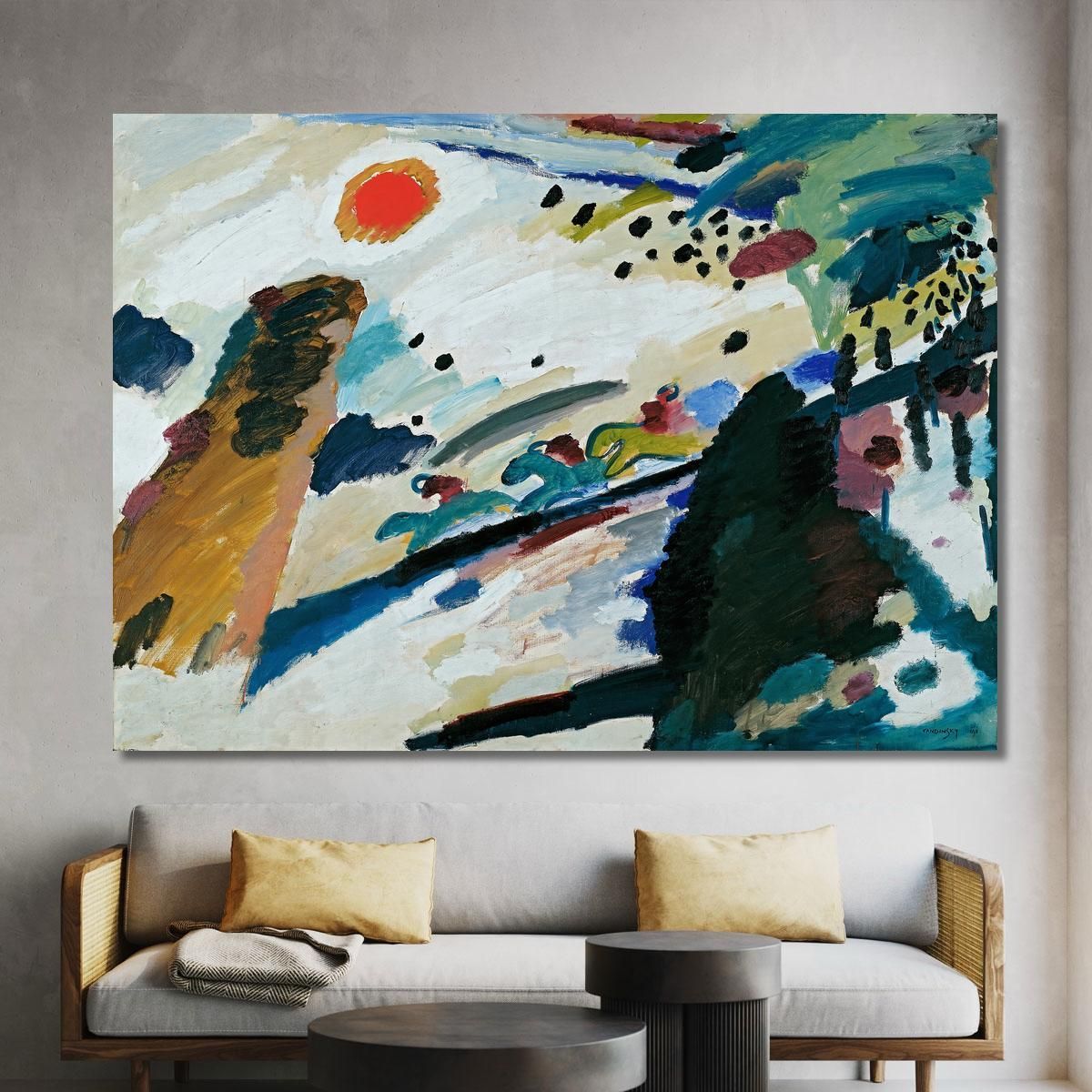 Romantic Landscape Wassily Kandinsky wk200 canvas print 